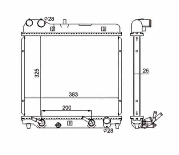 Radiador Honda Fit Ano 2003 a 2008 40-14785.126
