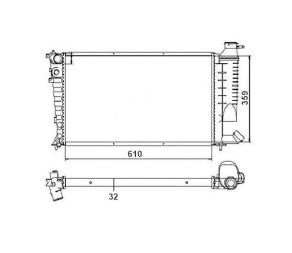 Radiador Renault Master Ano 2004 a 2013 NT-20577.126