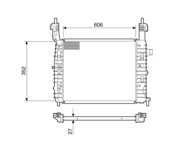 Radiador Chevrolet Meriva Ano 2002 a 2012 40-14381.126