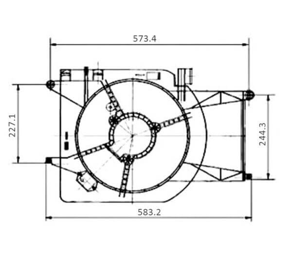 Defletor Radiador Fiat Idea Palio Siena Strada (Sistema Valeo) 46815904