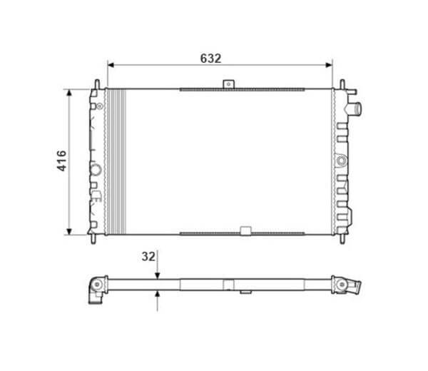 Radiador Chevrolet Ipanema Kadett Monza Ano 1985 a 2000 40-20752.523