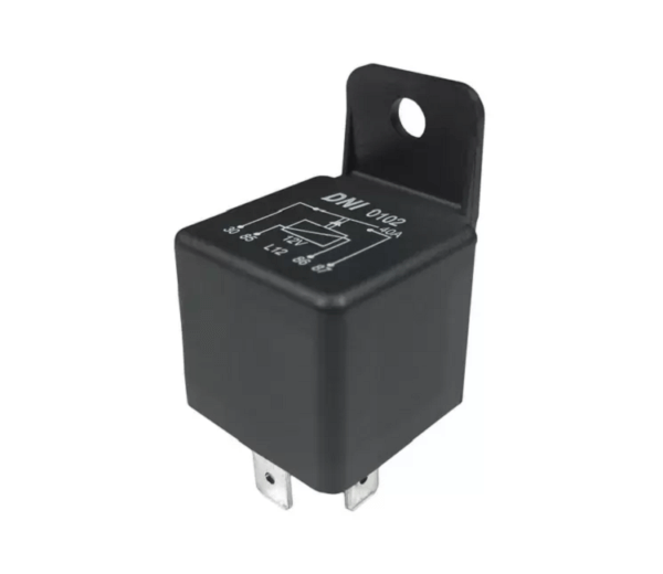 Rele Auxiliar Universal 40a 12v 4 Pinos Com Suporte Dni0102