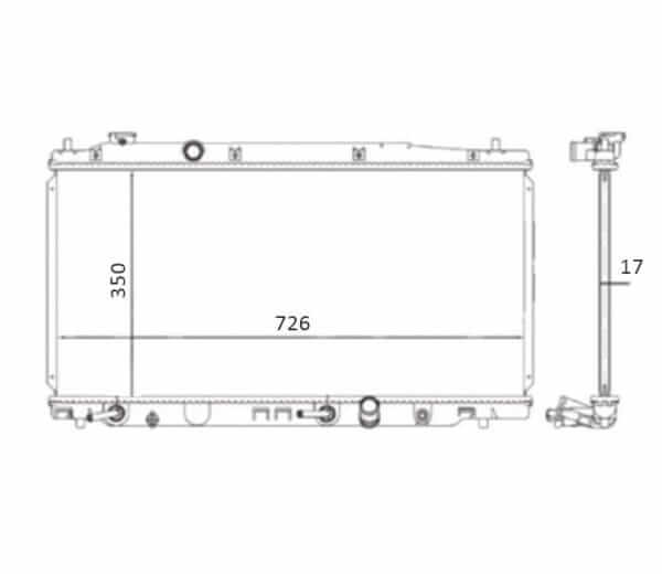 Radiador Honda City Fit Automático Ano 2009 a 2014 40-20969.016