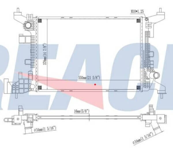 Radiador Chevrolet Onix Motor 1.0 12V Manual 40-23495.116