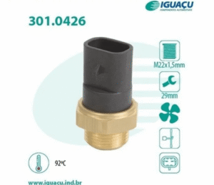 Interruptor Térmico (Cebolão) Citroen Jumper Fiat Fiorino Palio Siena Strada Tempra Tipo Uno 301.0426-92
