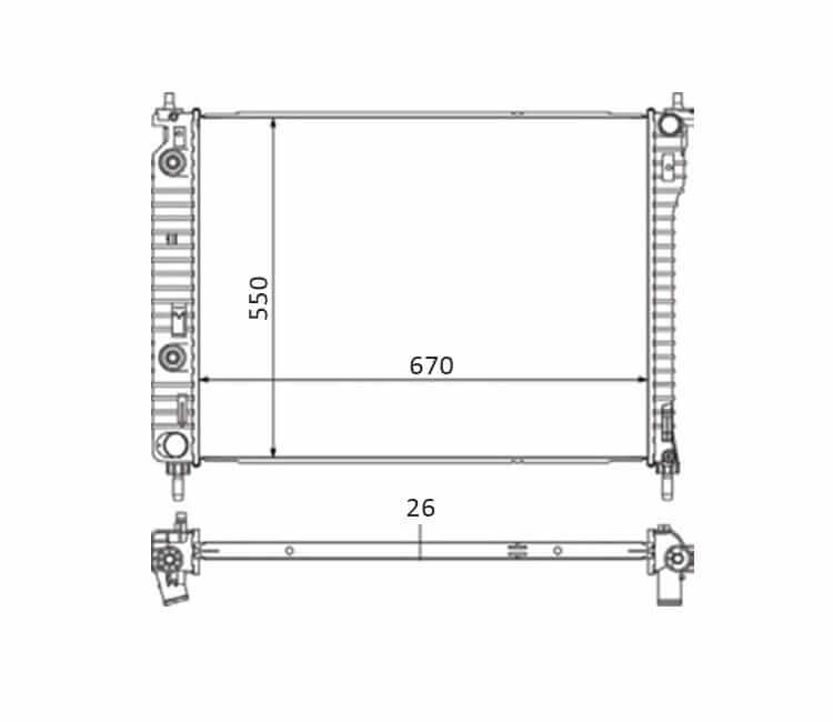 Radiador Chevrolet Captiva 41-13057.126 5 Radiador Chevrolet Captiva 41-13057.126 - Imagem 5