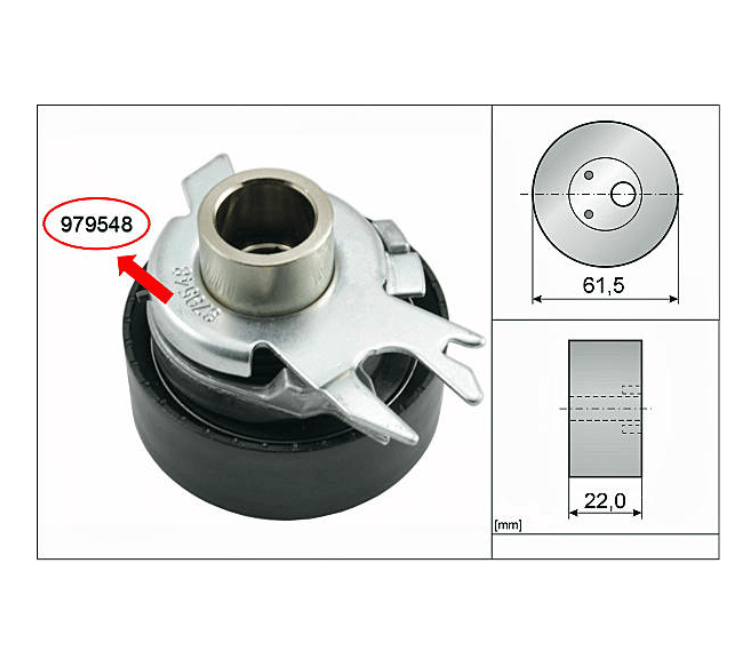 Tensor Correia Dentada Volkswagen Motor EA111 INA5310525300 2 Tensor Correia Dentada Volkswagen Motor EA111 INA5310525300 - Imagem 2
