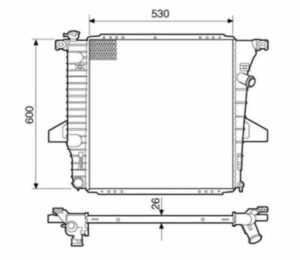 Radiador Ford Ranger 4.0 12V Maxion Diesel Visteon AM1L5H8005-KA