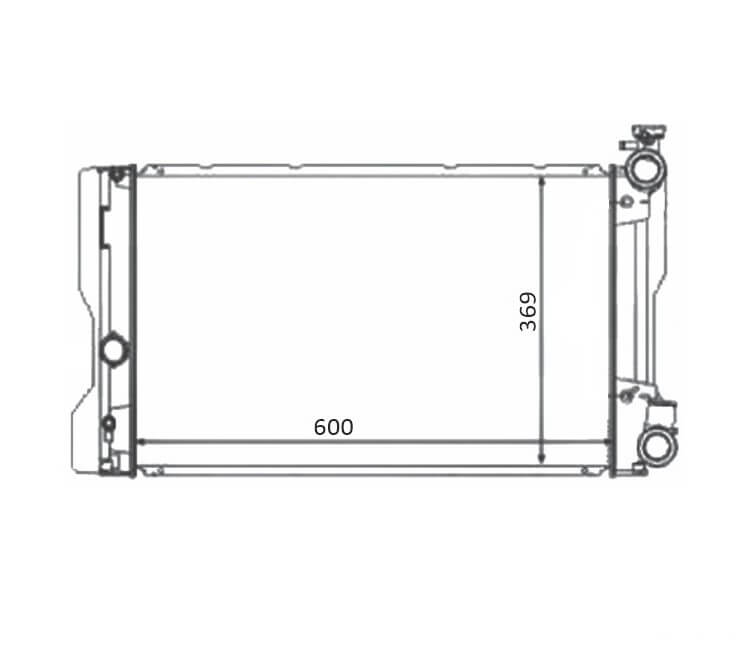 Radiador Toyota Corolla Ano 2009 a 2019 BC422136-3870RC 4 Radiador Toyota Corolla Ano 2009 a 2019 BC422136-3870RC - Imagem 4