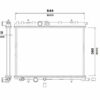 Radiador Citroen Xsara Peugeot 206 207 BM242011-1E — foto 4