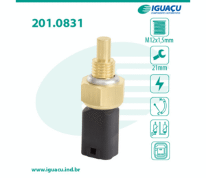 Sensor Temperatura Água Nissan Livina Peugeot 206 Renault Clio Scenic Kangoo Logan Sandero IG201.0831