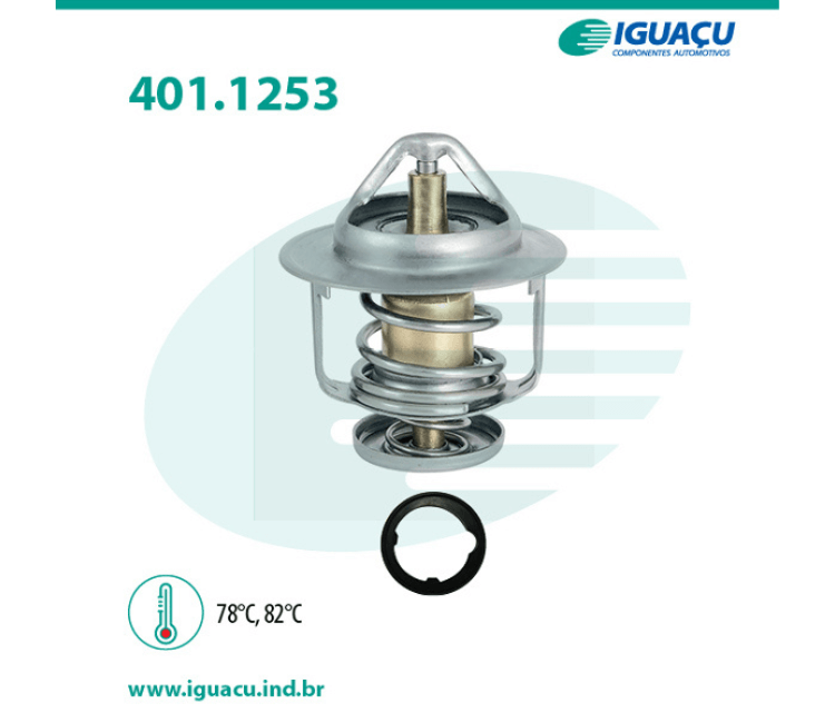 Válvula Termostática Honda Fit City Civic HR-V WR-V CR-V Accord Prelude IG401.1253-78 1 Válvula Termostática Honda Fit City Civic HR-V WR-V CR-V Accord Prelude IG401.1253-78