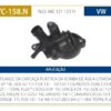 Flange da Bomba de Água Volkswagen CrossFox Fox Gol Golf Saveiro Voyage. VC-158.N
