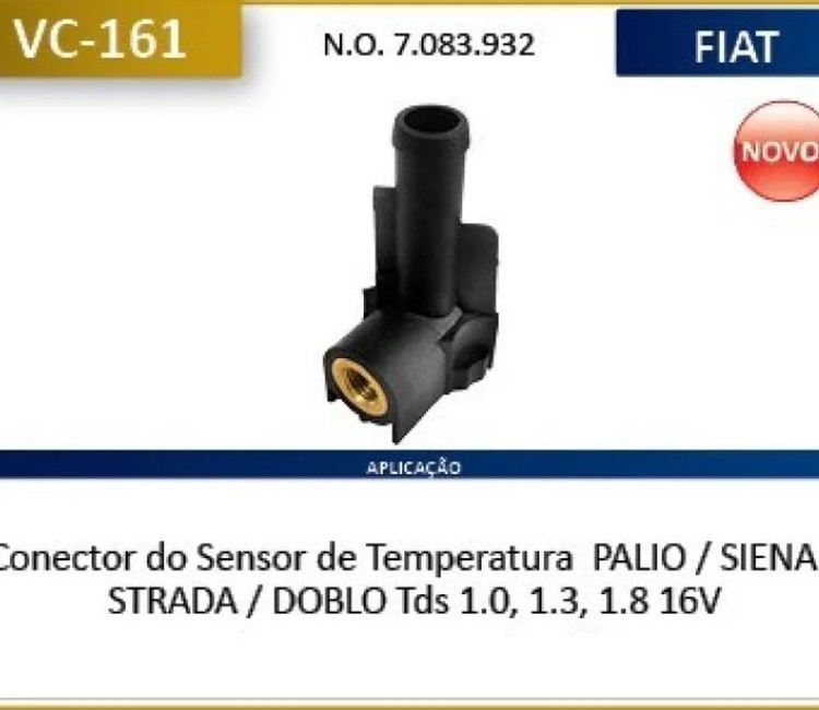 Conector do Coletor de Admissão Fiat Doblo Palio Siena Motor 1.0 ou 1.3 16v VC-161